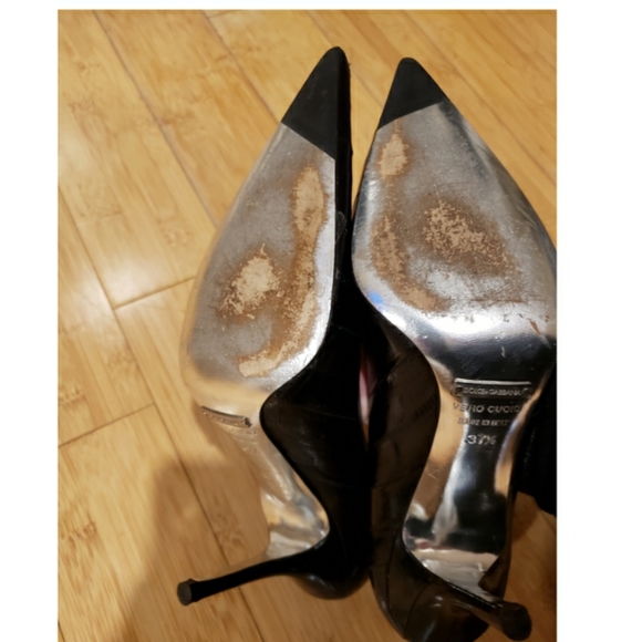 Dolce and Gabbana black heels 37.5 - Picture 6 of 11